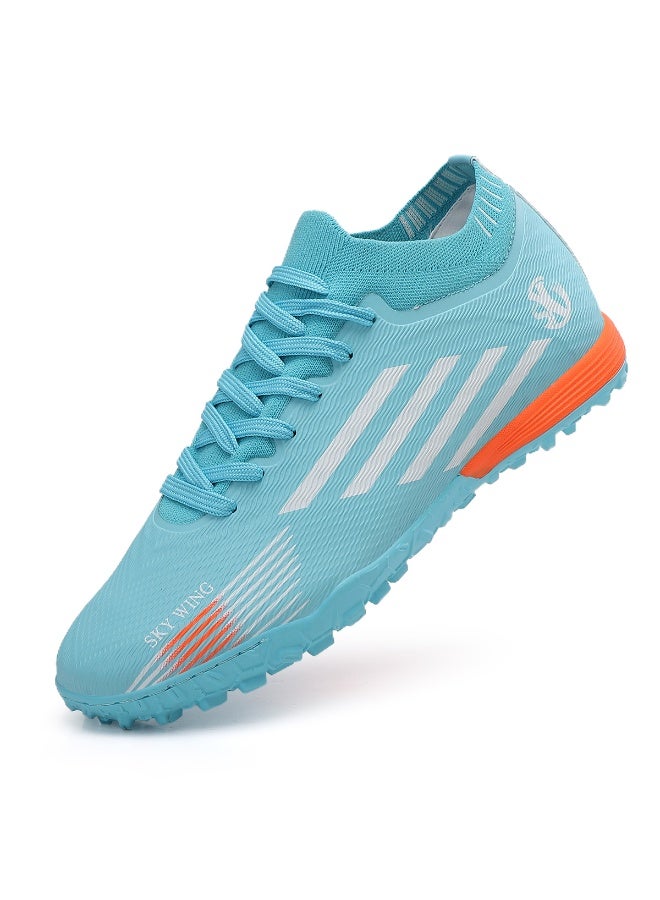 SKY WING Men and Women Soccer Shoes Cleats Professional High Top Breathable Training Football Shoes Unisex Indoor Outdoor Sneakers - Image 1