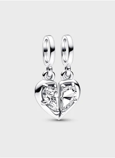 PANDORA Heart Sterling Silver Splitable Charm Bracelet