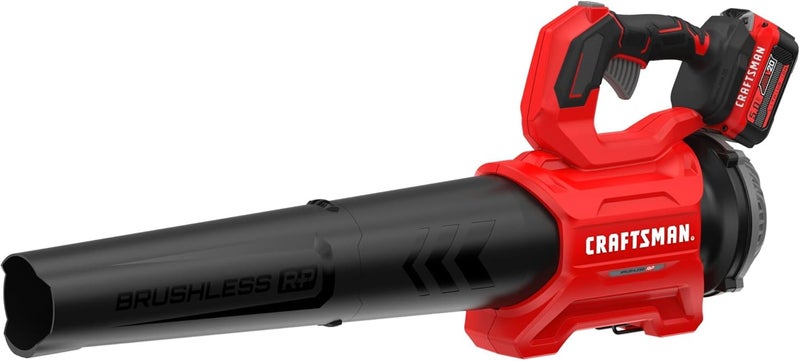CRAFTSMAN CRAFTSMAN V20 RP Cordless Leaf Blower Up to 110 MPH Power Brushless Motor 50Ah Battery  Charger Included CMCBL730P1  - Image 1