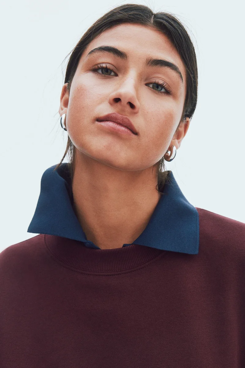 اتش اند ام سويت شيرت بقصّة فضفاضة