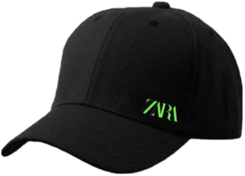 Black Cap with Green Logo