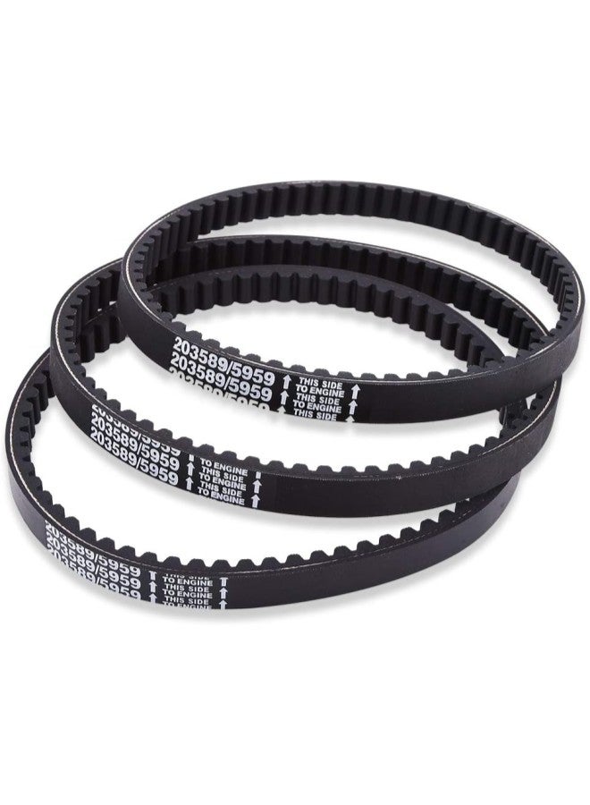 klarako Drive Clutch Belt,3 x 30 Series Go Kart Drive Belt with Rubber Material for Replaces Manco 5959/Comet 203589 - Image 1