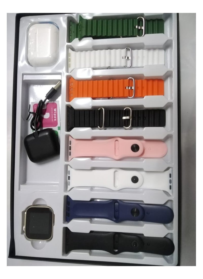 Undefined A Smart Watch For IPhone With A Watch Cover A Smart Speaker And 8 Various Bracelets 