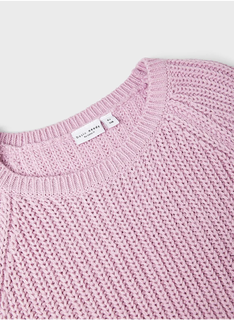 NAME IT Kids Raglan Sleeve Sweater