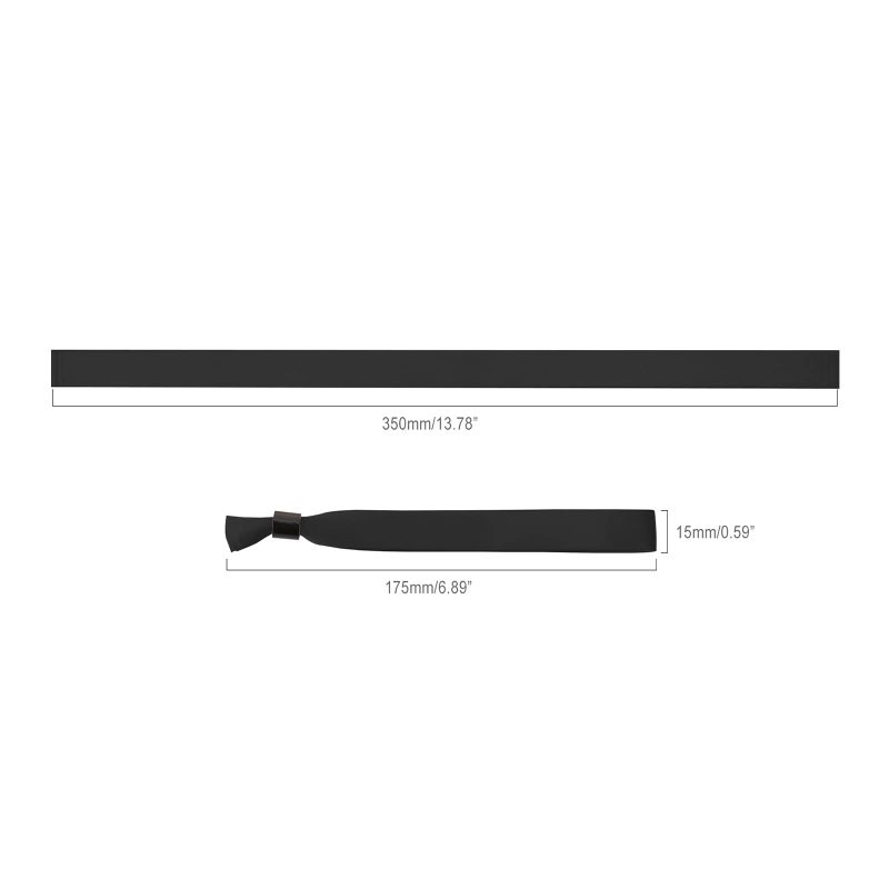 Event Wristband 100 Pcs Tamper-Evident Security Fabric Wristband - Quick Setup Adjustable Fit Cloth Wristband for Concerts Festivals Parties Corporate Functions - Image 2