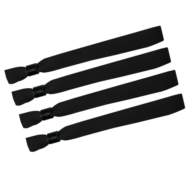 Event Wristband 100 Pcs Tamper-Evident Security Fabric Wristband - Quick Setup Adjustable Fit Cloth Wristband for Concerts Festivals Parties Corporate Functions - Image 1
