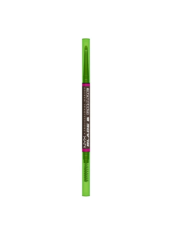 NYX PROFESSIONAL MAKEUP NYX Professional Makeup Blade & Shade, Dual Edged Brow Pencil, Up to 16HR wear, Smooth-glide pigment, Espresso