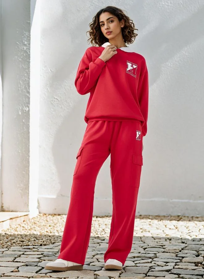 اس بي كاركترز بنطال رياضي كارغو بطبعة جامعة هارفارد مع رباط