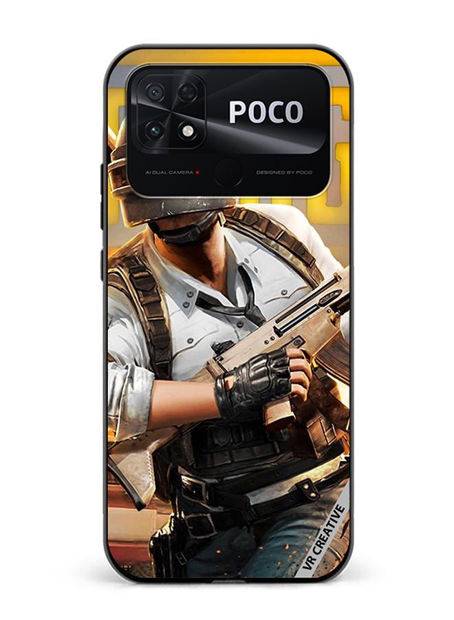 VR CREATIVE Protective Case Cover For Xiaomi Poco C40 Pubg Design Multicolour - Image 1