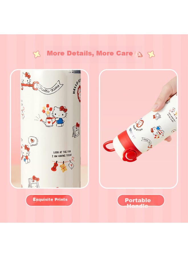Miniso o Kitty 316 Magic Flip Lid Insulated Bottle 500ml - Image 3