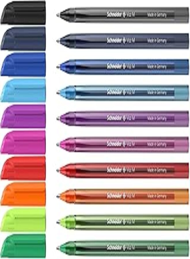 Schneider Ballpoint pen vizz m assorted wallet 10 pieces with gelco technology