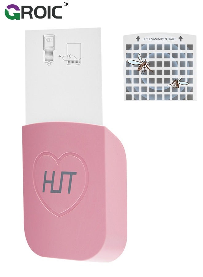 GROIC Fruit Fly Traps for Indoors Plug-in Fly Trap Indoor Flying Insect Trap 2-in-1 Mosquito Trap with Night Light Gnat Traps for House Indoor Fly Trap for Moths Other Flying Insects(1 Device+5 Trap Refill) - Image 1