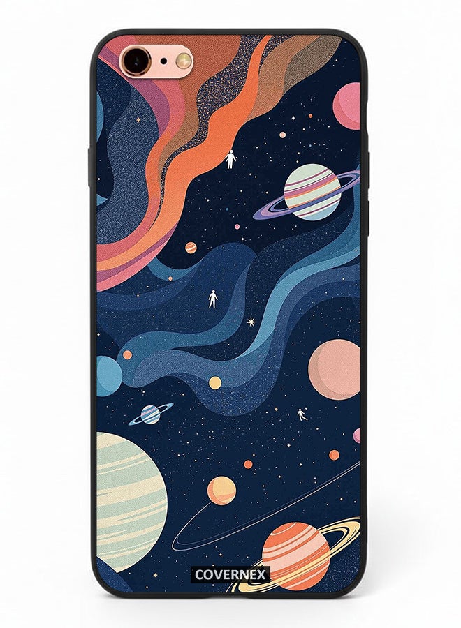 Covernex Apple iPhone 6s Plus Protective Case Cover Printed Featuring Seep Space and Planet Art - Image 2