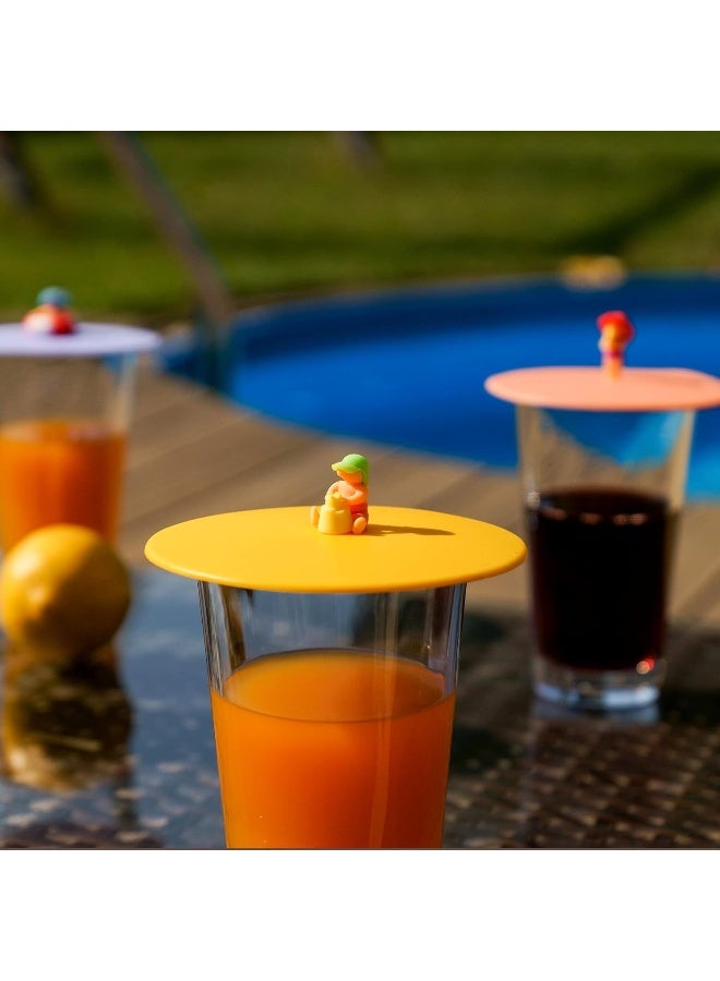 Lurch 210885 My Lid Beach Kids Simon Sandburg Glass Cover Made Of Bpa Free Premium Platinum Silicone Diameter 10.5 Cm - Image 3