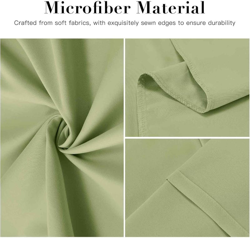DOWNSTORIA Body Pillow Cover, Ultra Soft Microfiber Long Pillowcase, Envelope Closure Large Pillow Cases 20x54 inch (Sage Green) - Image 3