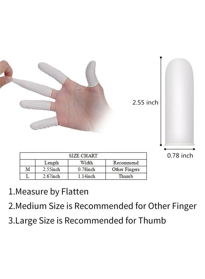 tifanso Finger Cots Finger Protectors, Medium Finger Gloves Disposable, Finger Covers Protection for Finger Tips, Finger Sleeve Thumb Protector Fingertip Protector Thumb Cover(Approx.210 PCS) - Image 4