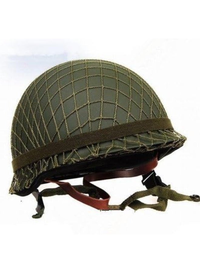 GPPÂ® Perfect WWII US Army M1 Green Helmet Replica with Net/Canvas Chin Strap DIY Painting - Image 1
