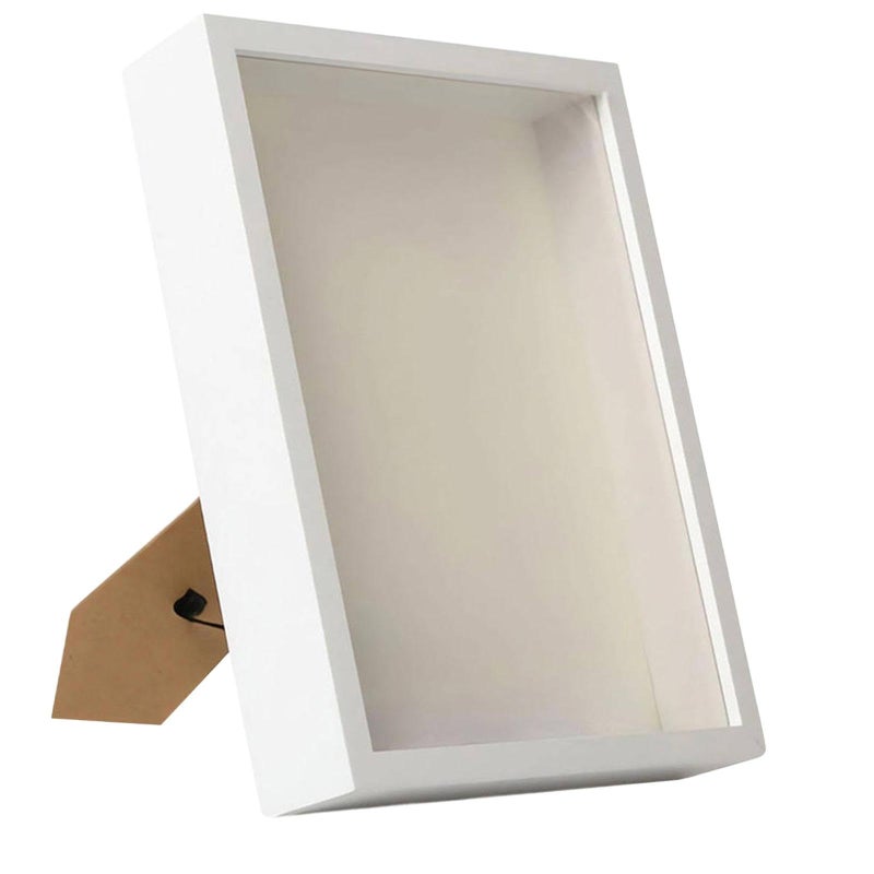 White DIY Dried Flower Shadow Box Frame Display Case Home Decoration Gift - Image 2
