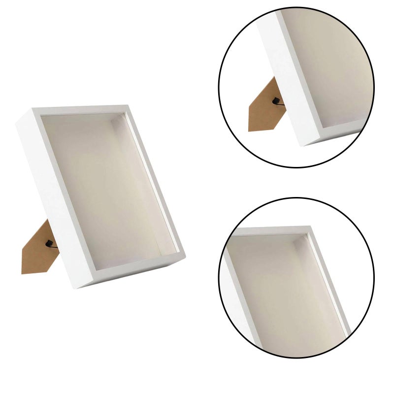 White DIY Dried Flower Shadow Box Frame Display Case Home Decoration Gift - Image 4
