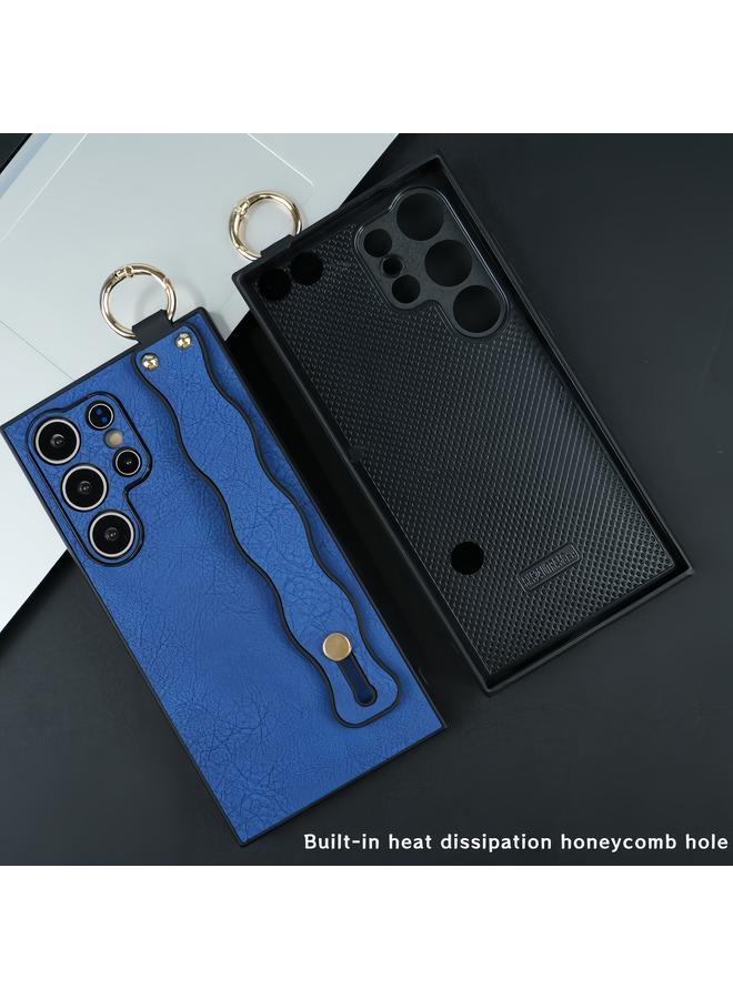 اس-توب جراب لهاتف Samsung Galaxy S21 Ultra 5G مع حامل معصم مموج من مادة TPU - Image 4