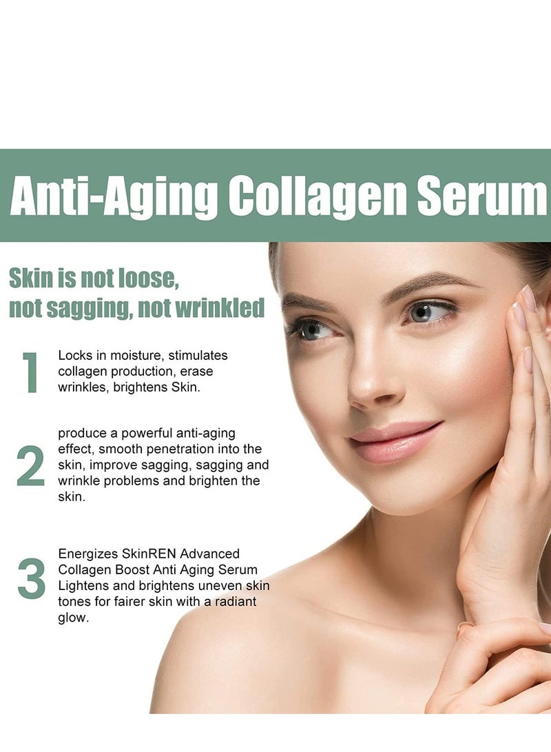 EELHOE Advanced Collagen Boost Anti-Aging Serum (30 ml), Collagen Peptide Face Serum for Reducing Wrinkles – Firming and Rejuvenating Formula for Youthful Skin - Image 4