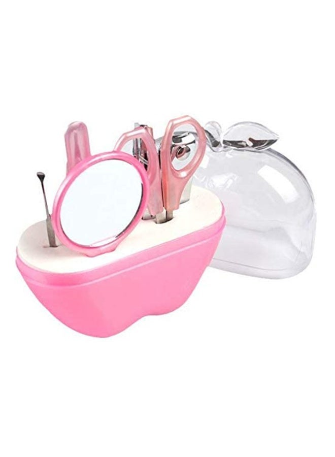 Pink Manicure Set with Apple Shaped Case - Image 2