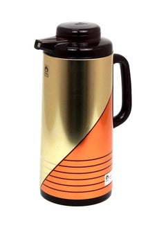 Peacock Vacuum Flask Tea Coffee Glass Liner Thermos Japan Made 138 Brown 1.9Ltr  - Image 1