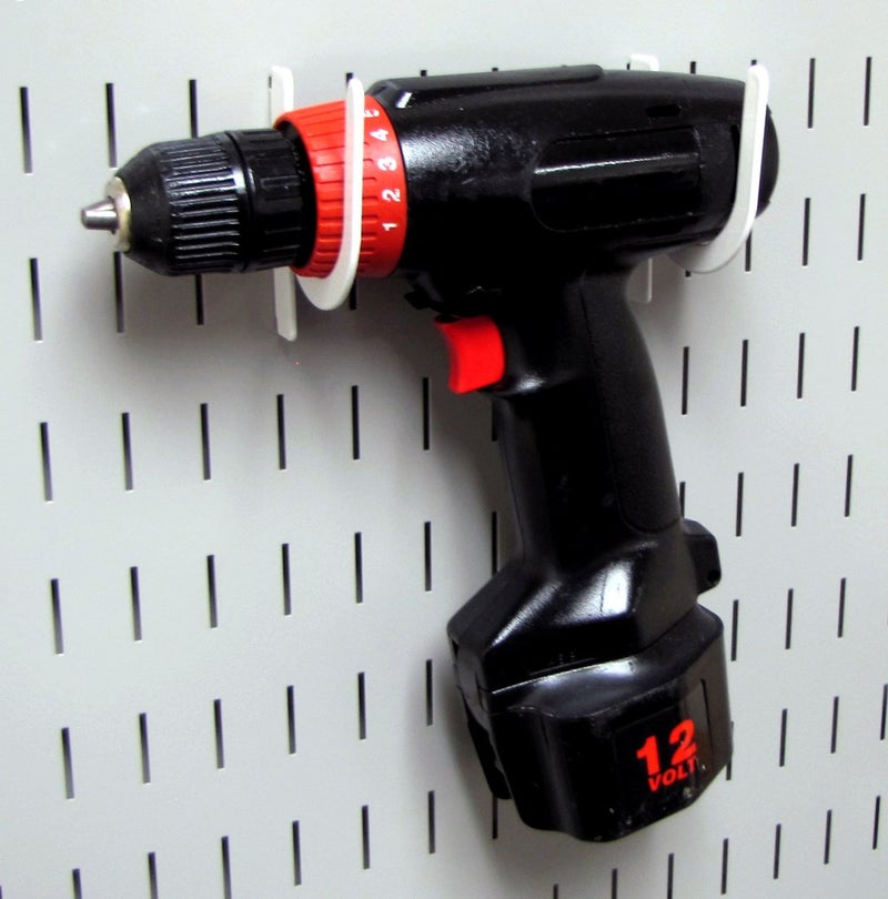 Wall Control KT-200-DLX W Slotted Storage Panel Deluxe Hook Assortment Pegboard and Slotted Tool Board - White - Image 5