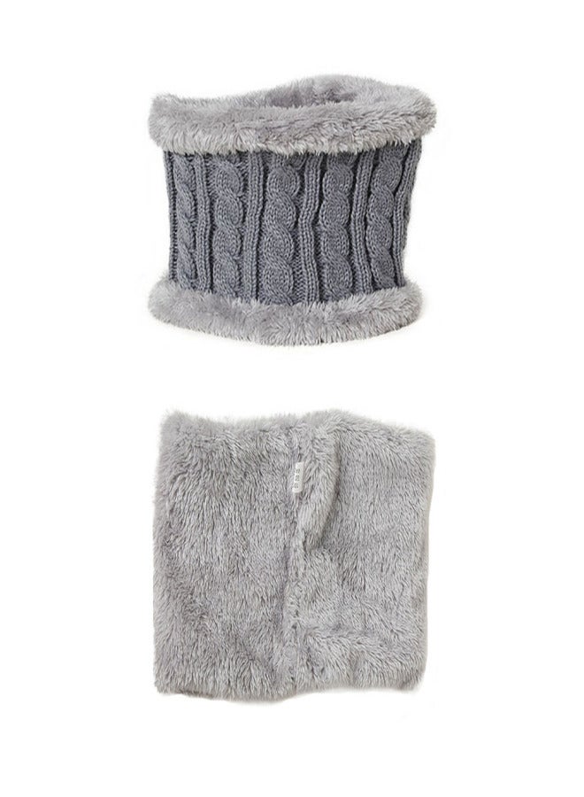 Hat Scarf Gloves Set Knitted Warm Hat Mittens Neck Warmer for Boys Girls | Pink - Image 3