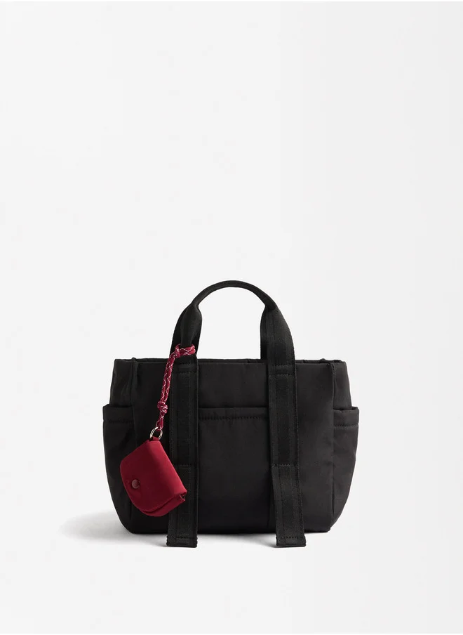 PARFOIS Nylon Tote Bag With Pendant