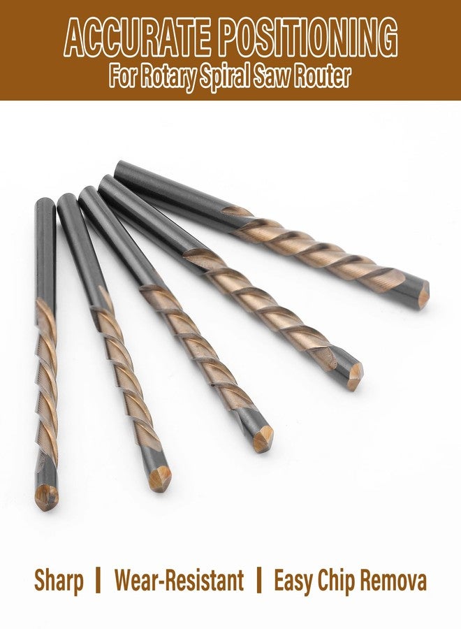 تونديامو مجموعة من 50 قطعة من رؤوس توجيه ألواح الجبس من Tondiamo، مقاس 5/32 بوصة، رؤوس قطع ألواح الجبس M2 عالية السرعة، للاستخدام مع المنشار الحلزوني - Image 5