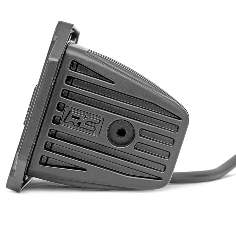 ROUGH COUNTRY Rough Country 2" LED Light Pods with Cool White DRL - (2) 2-inch Black Series Cube LED, Light Covers, Wiring Harness, Spot Lens  - Image 4