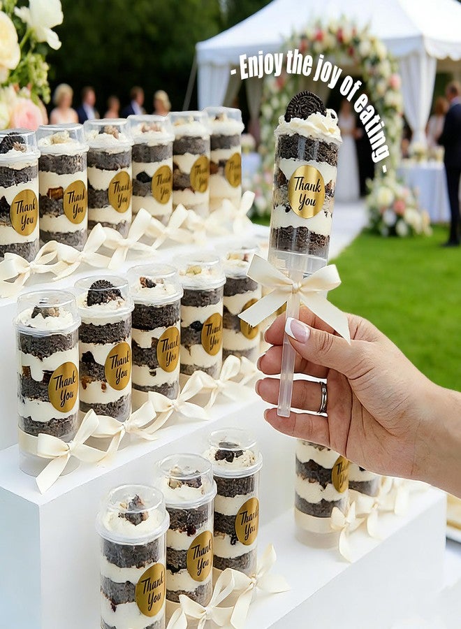 AZYM Cake Push Pop Containers, Cake Pop Stand, Clear Reusable Food-Grade Plastic Dessert Cups with Lids, Cake Pop Holder with Cutter Tool, for Parties, Weddings, Birthdays, DIY Baking Supplies - Image 5