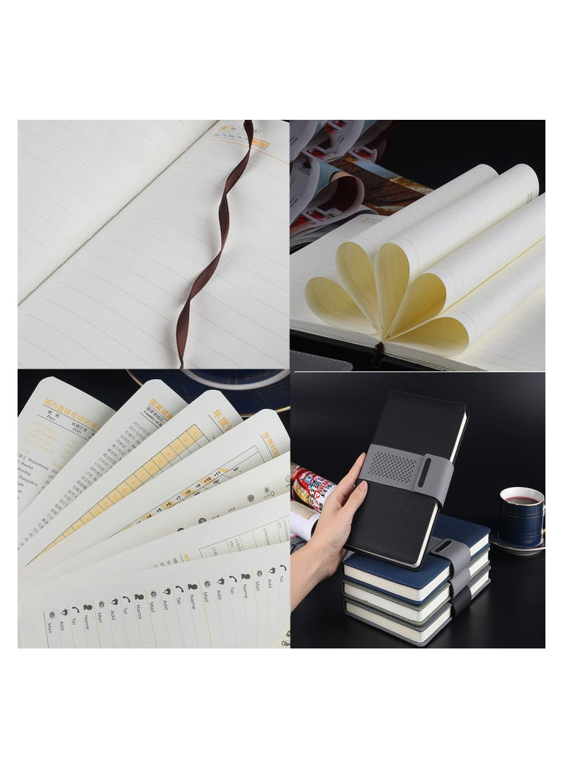 SYOSI Classic Leather A5 Notebook with Pen, Vintage Travel Notebook and Pen Journal Diary Business Daily Ideas Notepad, Birthday Gift Set for Girls Women Mum Dad, Retro Thickened Soft Leather Work Notepad - Image 4