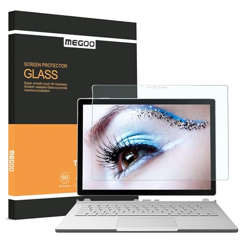 Megoo Surface Book Screen Protector 13.5",Blue Light Blocking Tempered Glass/Protect Eyesight/9H Hardness, Also for Microsoft Surface Book 2 (2017 Version) /Not for Surface Book 3 - Image 1