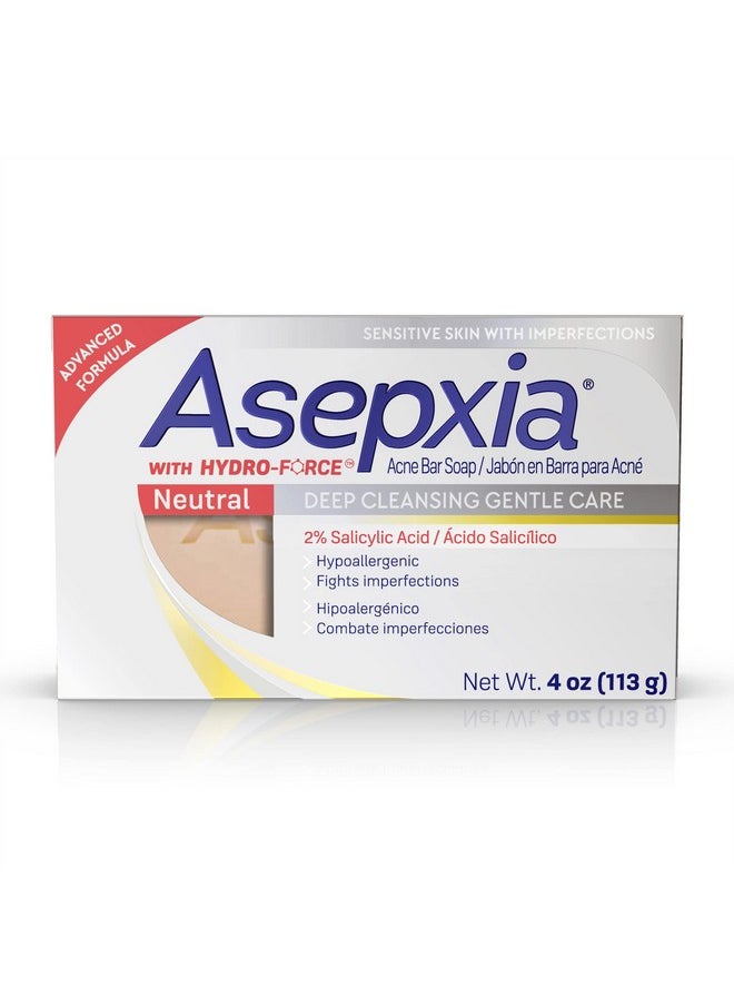 Asepxia - صابونة Sepxia Deep Cleansing Gentle Care Acne Treatment Hypoallergenic مع حمض الساليسيليك 4 أونصة - Image 1