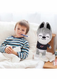 Excefore Plush Toy Stray Kids Stuffed Toy Gray Wolf Stuffed Animals Toy, Soft Plush Doll for Kids Adults Boy Girls Soft Stray Plush Birthday Gifts for Kids  - Image 3
