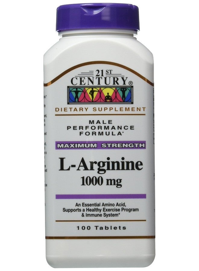 21st Century L-Arginine 1000 Mg Tablets, 100-Count (Pack of 3)