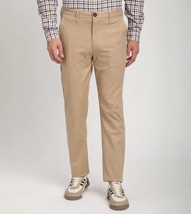 BEVERLY HILLS POLO CLUB Logo Embroidered Slim Fit Pants