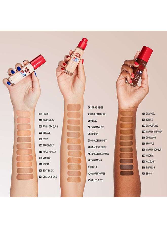 RIMMEL LONDON - كريم أساس يدوم لمدة 35 ساعة 210 بيج ذهبي - Image 1