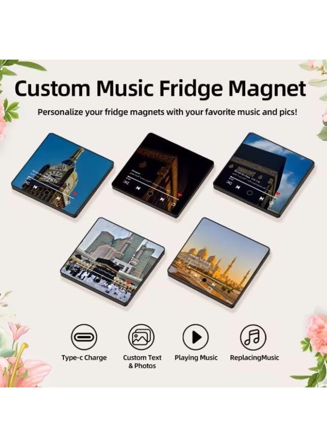 SUNDUS Quran Magnet Speaker for Fridge - Preloaded Surah Player with Islamic Recitations, Portable Magnetic, USB-C Rechargeable, Touch Control, Ramadan & Eid... - Image 4