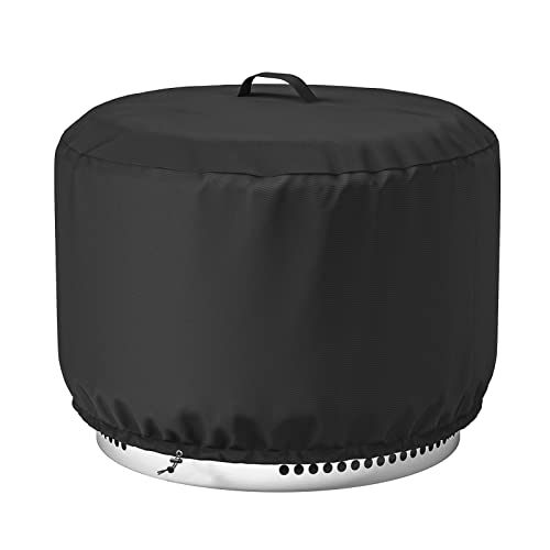 Shinestar غطاء موقد النار لساولو ستوف يوكون، يناسب أيضًا موقد النار 27"-29"، مقاوم للماء والرياح مع مقبض معزز، 29 قطر × 18 ارتفاع، أسود - Image 1