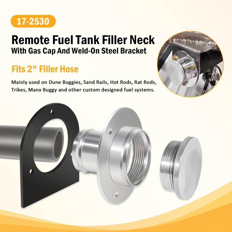 USSKYBOY Fuel Tank Filler Neck with Gas Cap and Bracket - Image 2