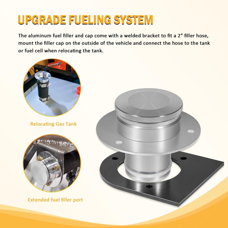 USSKYBOY Fuel Tank Filler Neck with Gas Cap and Bracket - Image 3