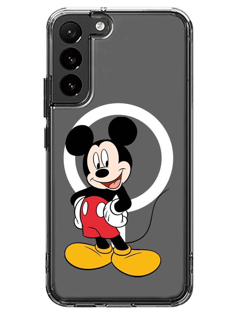 Theodor Magnetic Case for Samsung Galaxy S23 Plus 6.6-inch Compatible with MagSafe Wireless Charging, Shockproof Phone Bumper Cover Mickey mouse2 - Image 1