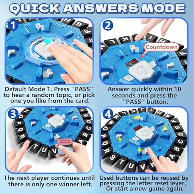 AWH Fast Word Challenge  RapidFire Letter Game for Kids  Adults 28 Players Educational Fun for Travel Classroom Parties  Family Game Night - Image 5