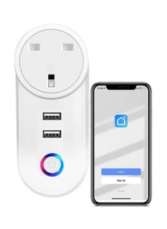 Tuya ZigBee UK smart socket,timer schedule socket for smart home,app remote control compatible with alexa,&google assistant,siri