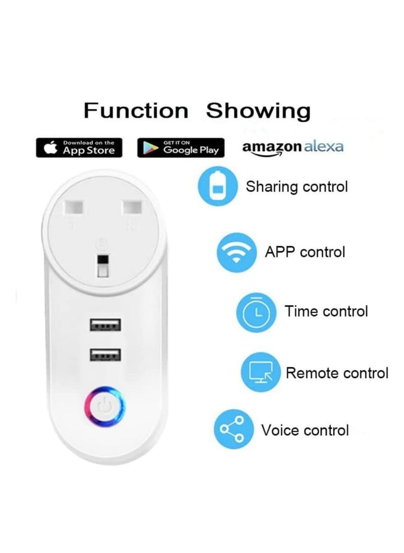 TUYA - Tuya ZigBee UK smart socket,timer schedule socket for smart home,app remote control compatible with alexa,&google assistant,siri - Image 1