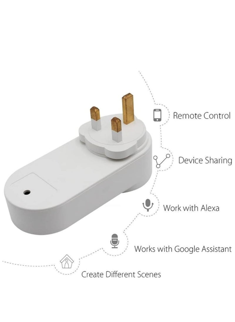 TUYA - Tuya ZigBee UK smart socket,timer schedule socket for smart home,app remote control compatible with alexa,&google assistant,siri - Image 1