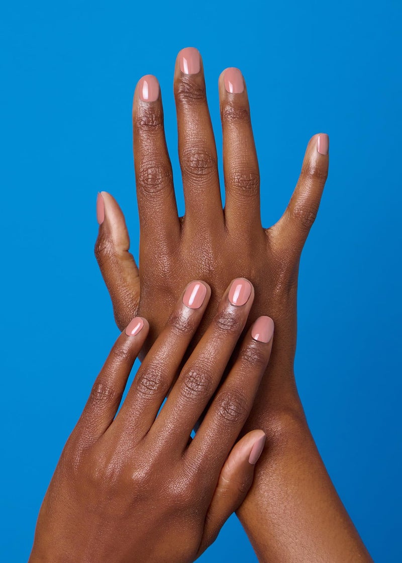 ohora Semi Cured Gel Nail Strips (N Ash Pink) - Pink, Solid, Works with Any UV/LED Lamps, Salon-Quality, Long Lasting, Easy to Apply & Remove - Includes 2 Prep Pads, Nail File & Wooden Stick - Image 2